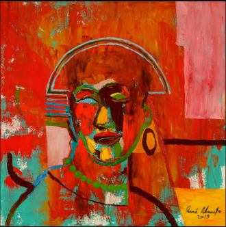 DRESSED+TO+THE+NINES,+oil+on+canvas,+24&rdquo;X24&rdquo;