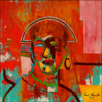 DRESSED+TO+THE+NINES,+oil+on+canvas,+24&rdquo;X24&rdquo;