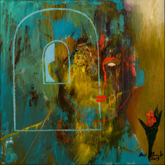 FREE+SPIRITED,+oil+on+canvas,+24&rdquo;X24&rdquo;
